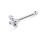 Butterfly Shaped Silver Bone Nose Stud NSKD-322